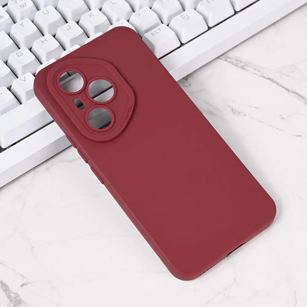 Torbica Silikon Pro Camera za Honor 400 Pro Bordo