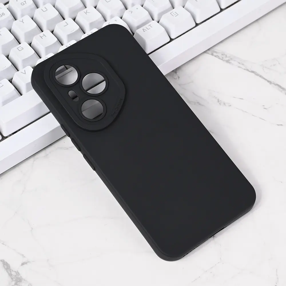 Torbica Silikon Pro Camera za Honor 400 Pro Crna