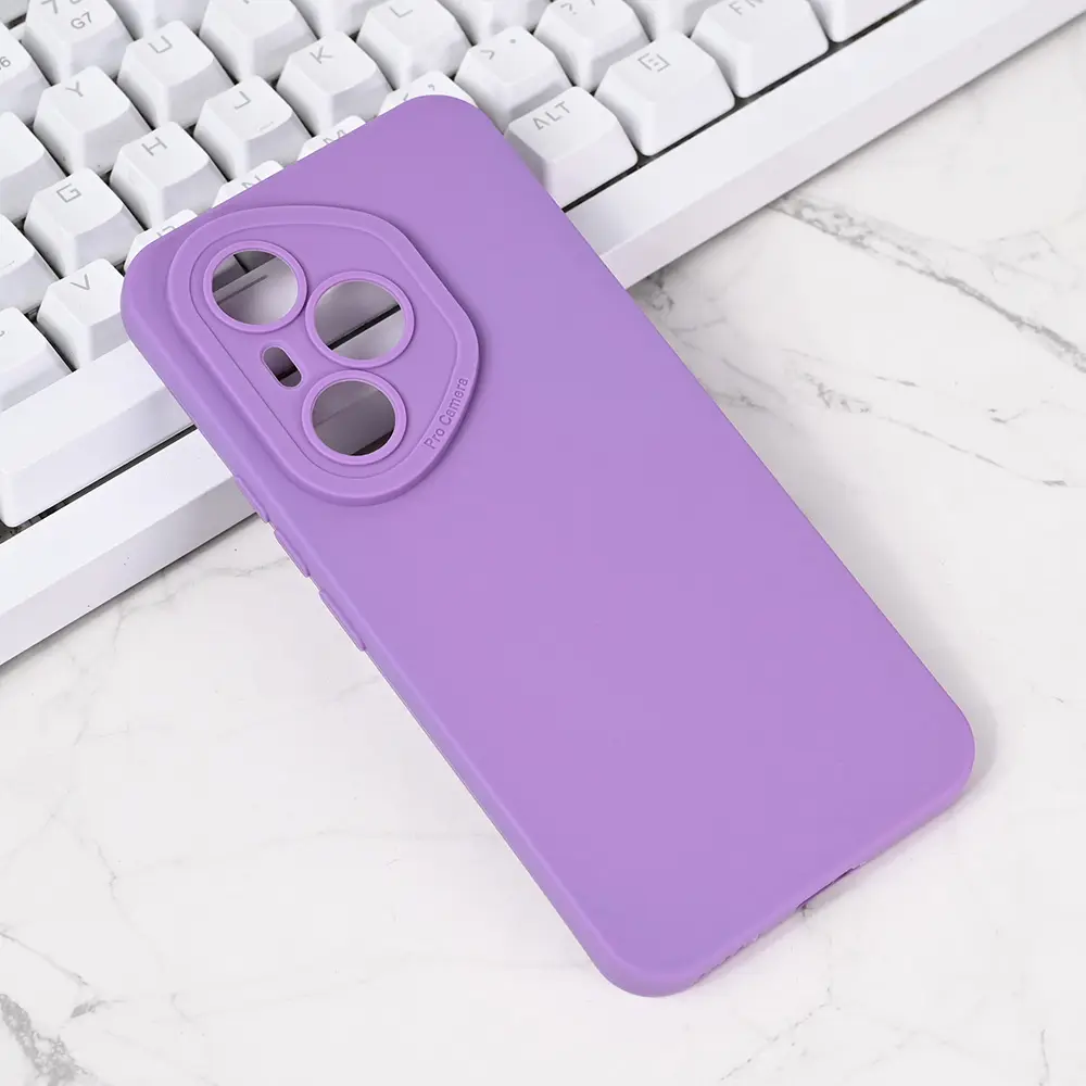 Torbica Silikon Pro Camera za Honor 400 Pro Ljubicasta