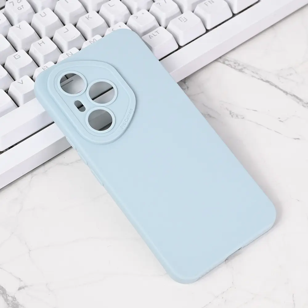 Torbica Silikon Pro Camera za Honor 400 Pro Svetlo Plava
