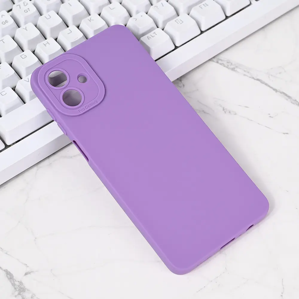 Torbica Silikon Pro Camera za Samsung A075F Galaxy A07 4G Ljubicasta