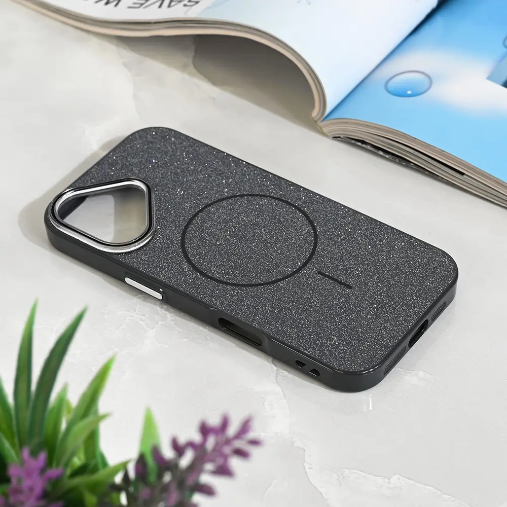 Torbica Magsafe Sparkle Dust za Iphone 17 6.3 Crna