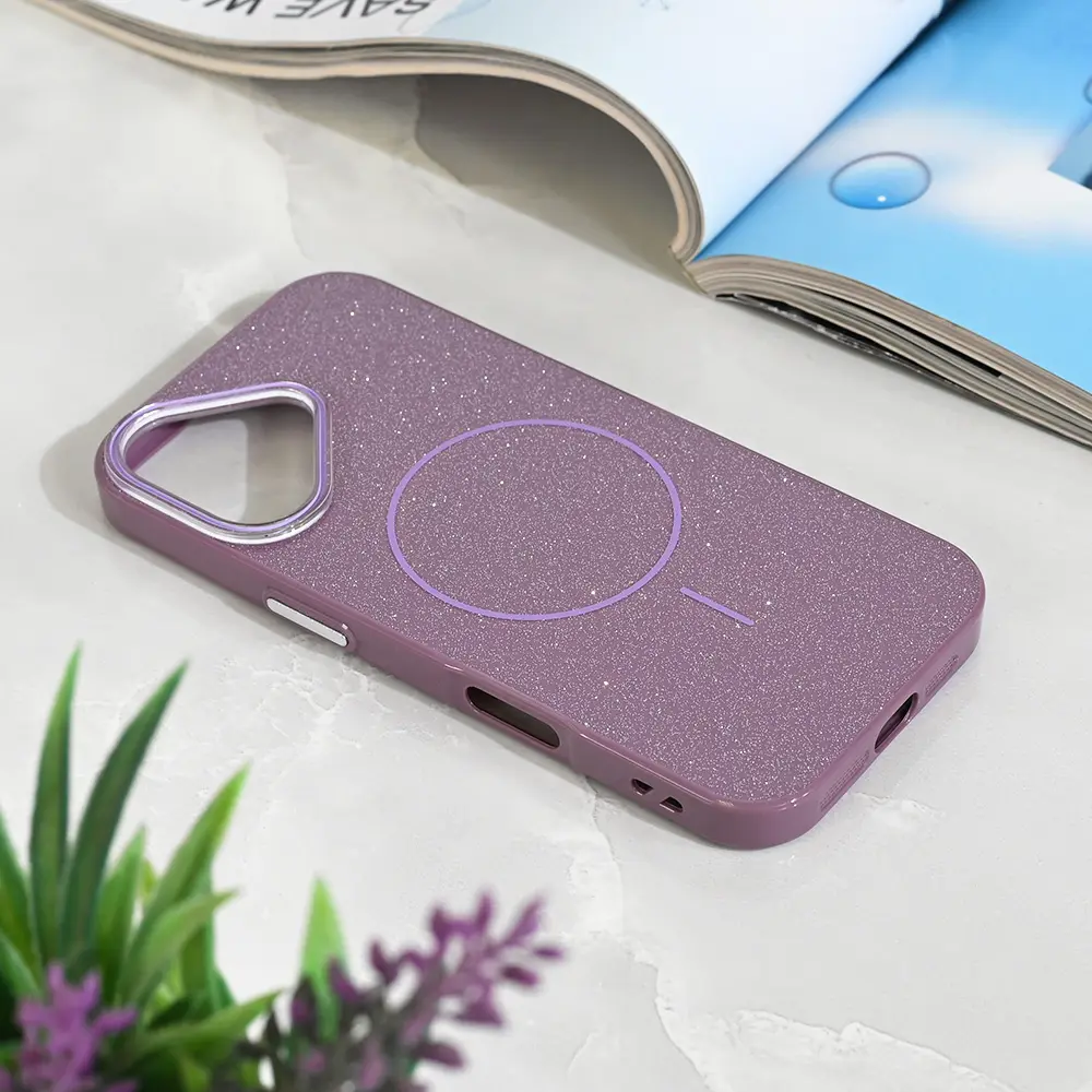 Torbica Magsafe Sparkle Dust za Iphone 17 6.3 Ljubicasta