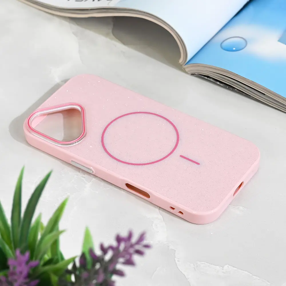 Torbica Magsafe Sparkle Dust za Iphone 17 6.3 Roze