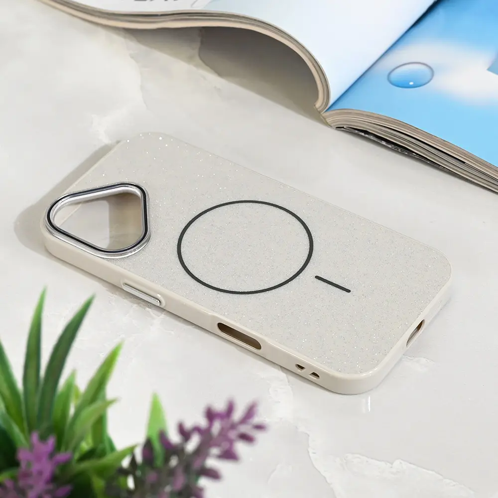 Torbica Magsafe Sparkle Dust za Iphone 17 6.3 Srebrna