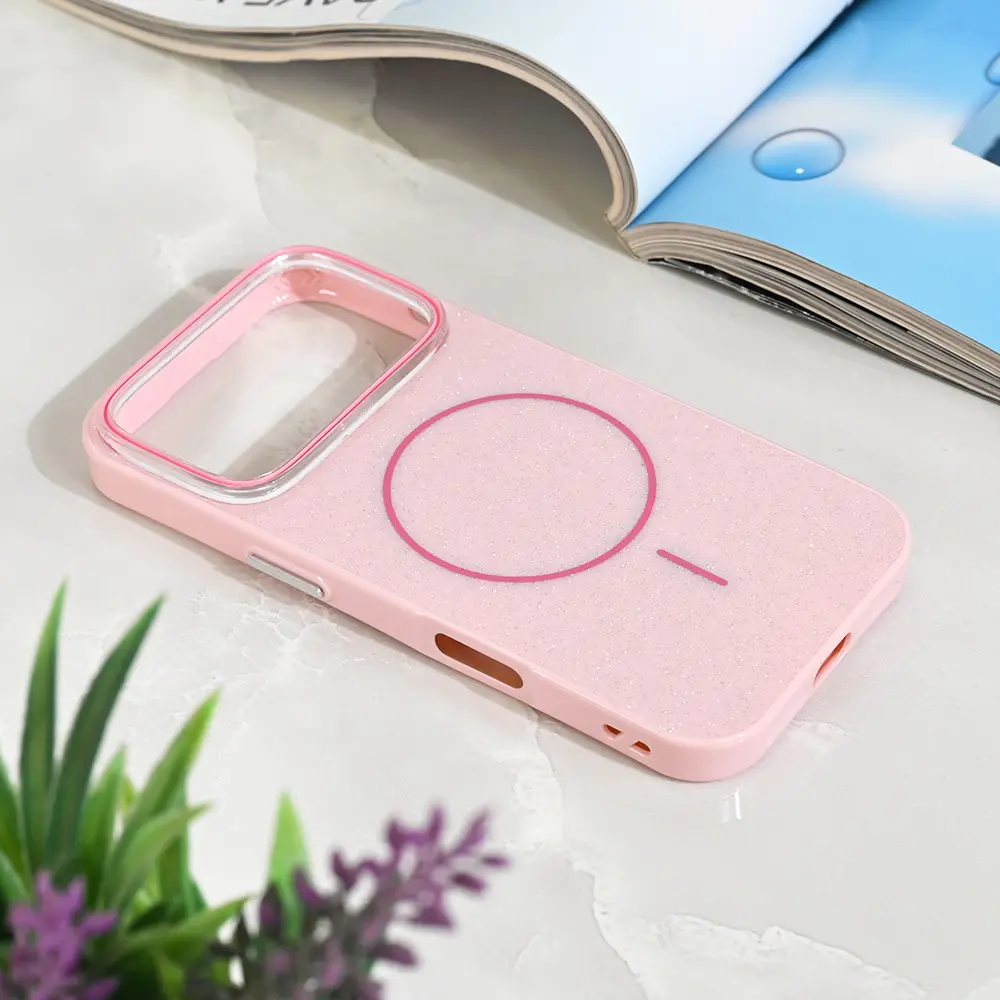 Torbica Magsafe Sparkle Dust za Iphone 17 Pro 6.3 Roze