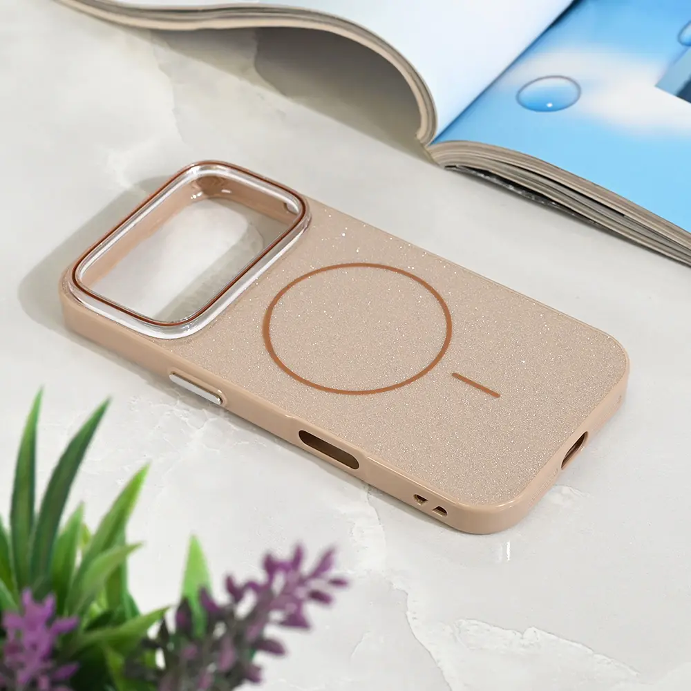Torbica Magsafe Sparkle Dust za Iphone 17 Pro 6.3 Zlatna
