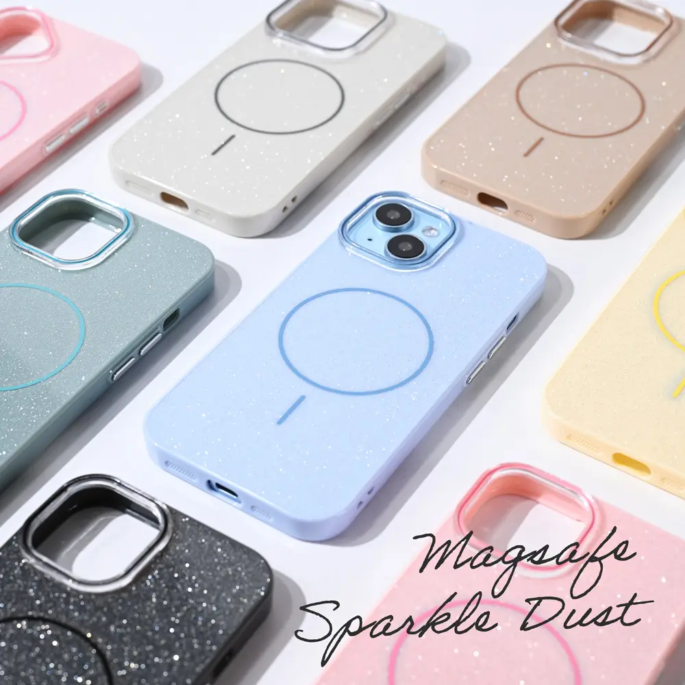 Torbica Magsafe Sparkle Dust za Iphone 17 Pro Max 6.9 Plava