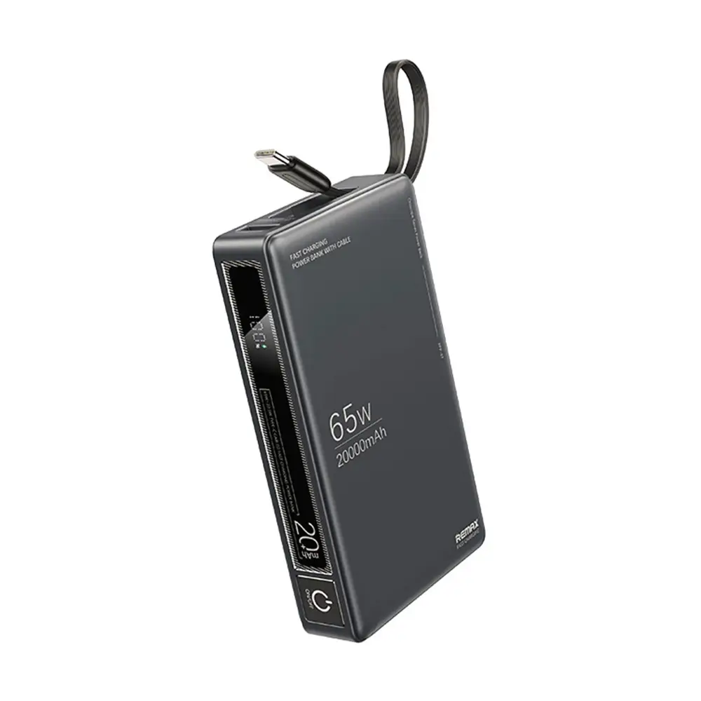 Power Bank Prenosiva Baterija Remax Wingle Series Rpp-87 65w+22.5w Fast Charging 20000 Mah Crni