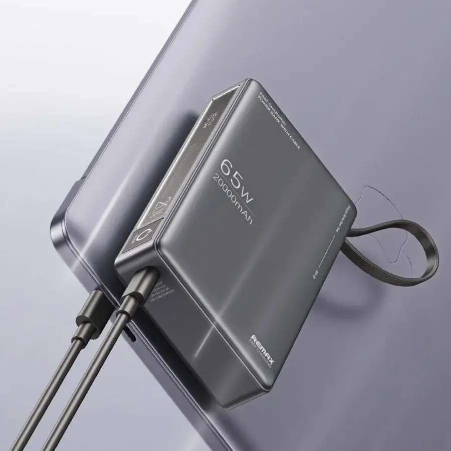 Power Bank Prenosiva Baterija Remax Wingle Series Rpp-87 65w+22.5w Fast Charging 20000 Mah Crni
