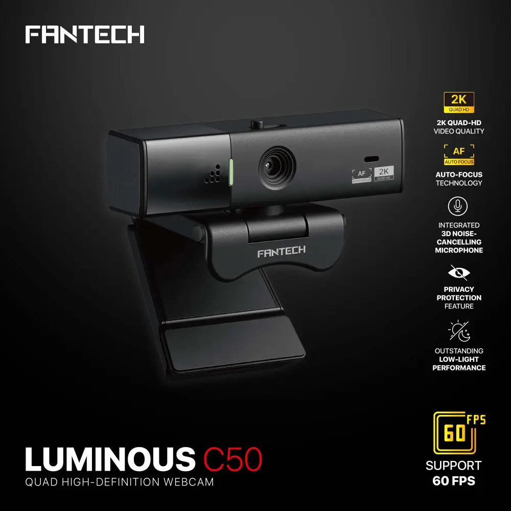 Web Kamera Fantech C50 Luminous Crna
