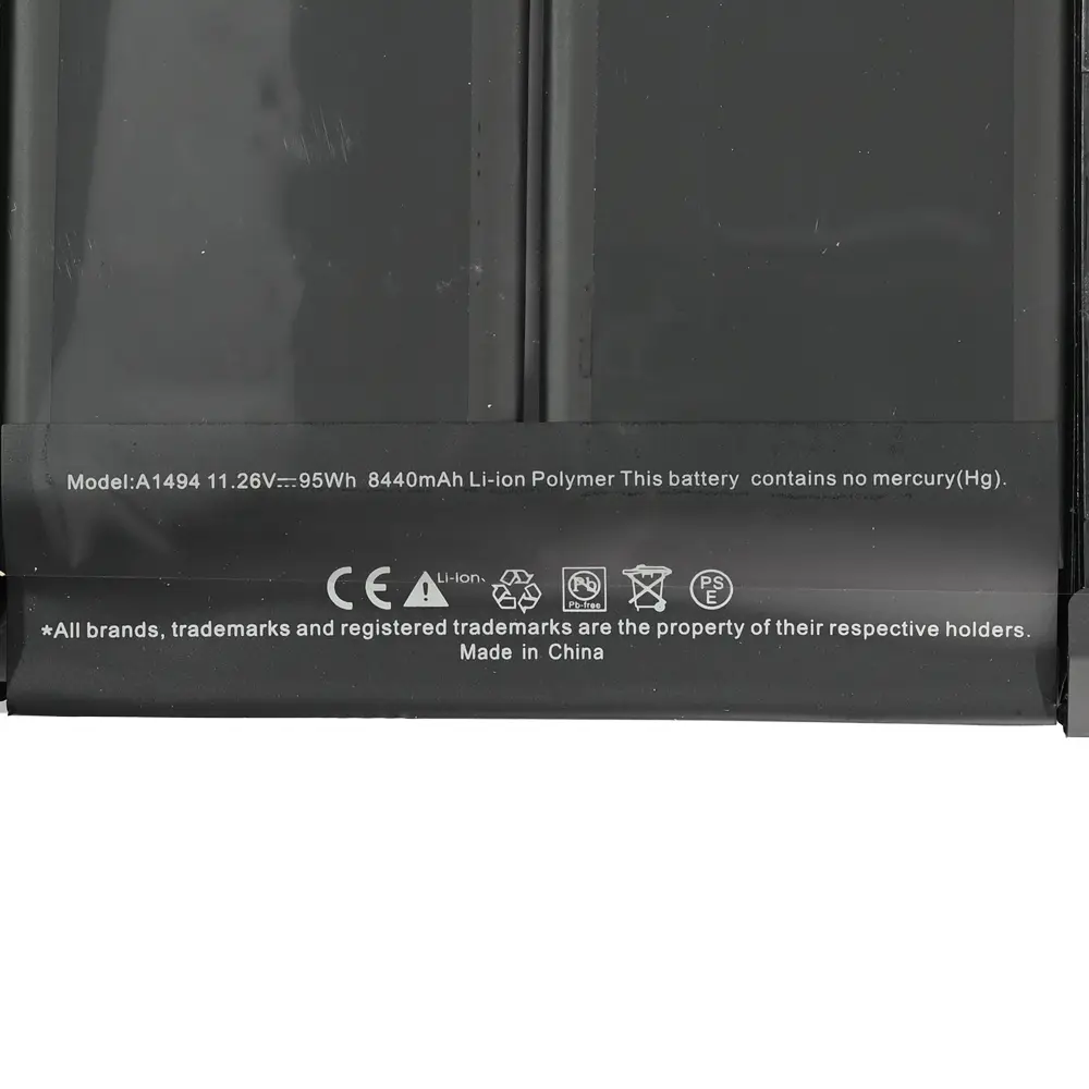 Baterija za Laptop Apple A1494 A1398 95WH Hq2200 M
