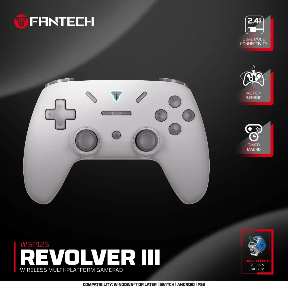 Joypad Wireless Fantech Wgp12s Revolver III Sivi
