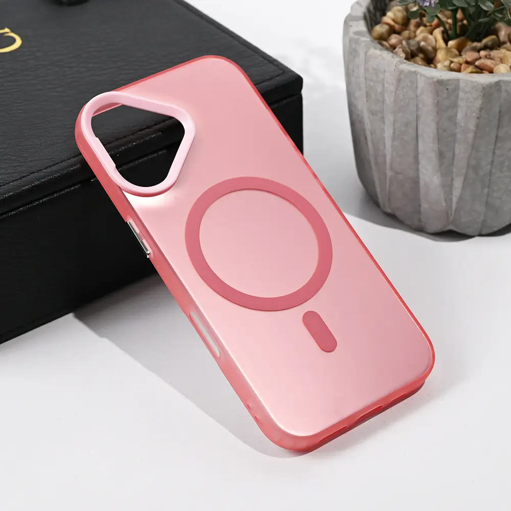Torbica Magsafe Clear za Iphone 17 6.3 Roze