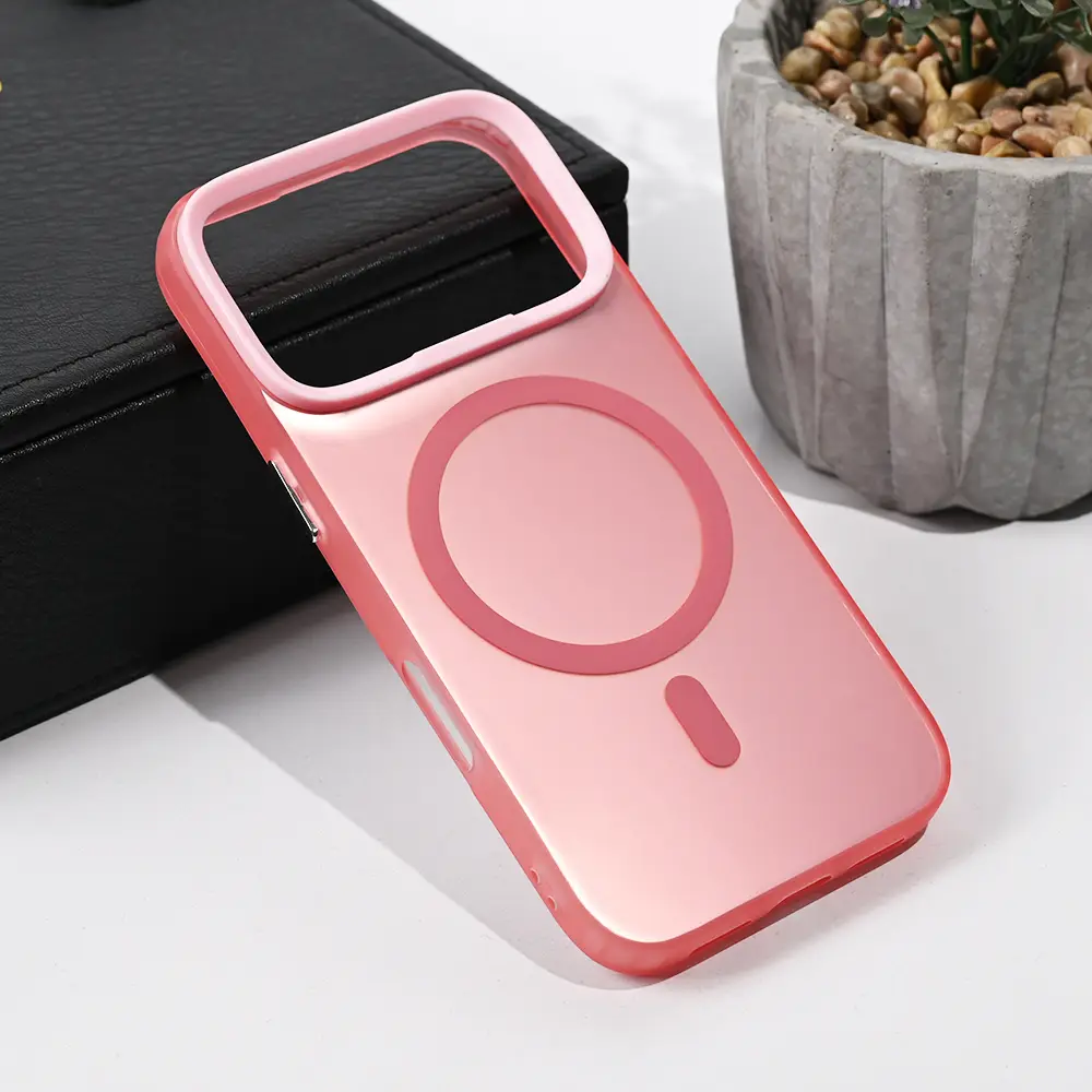 Torbica Magsafe Clear za Iphone 17 Pro 6.3 Roze
