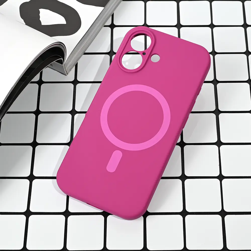 Torbica Magsafe Pure Color za Iphone 17 6.3 Tamno Pink