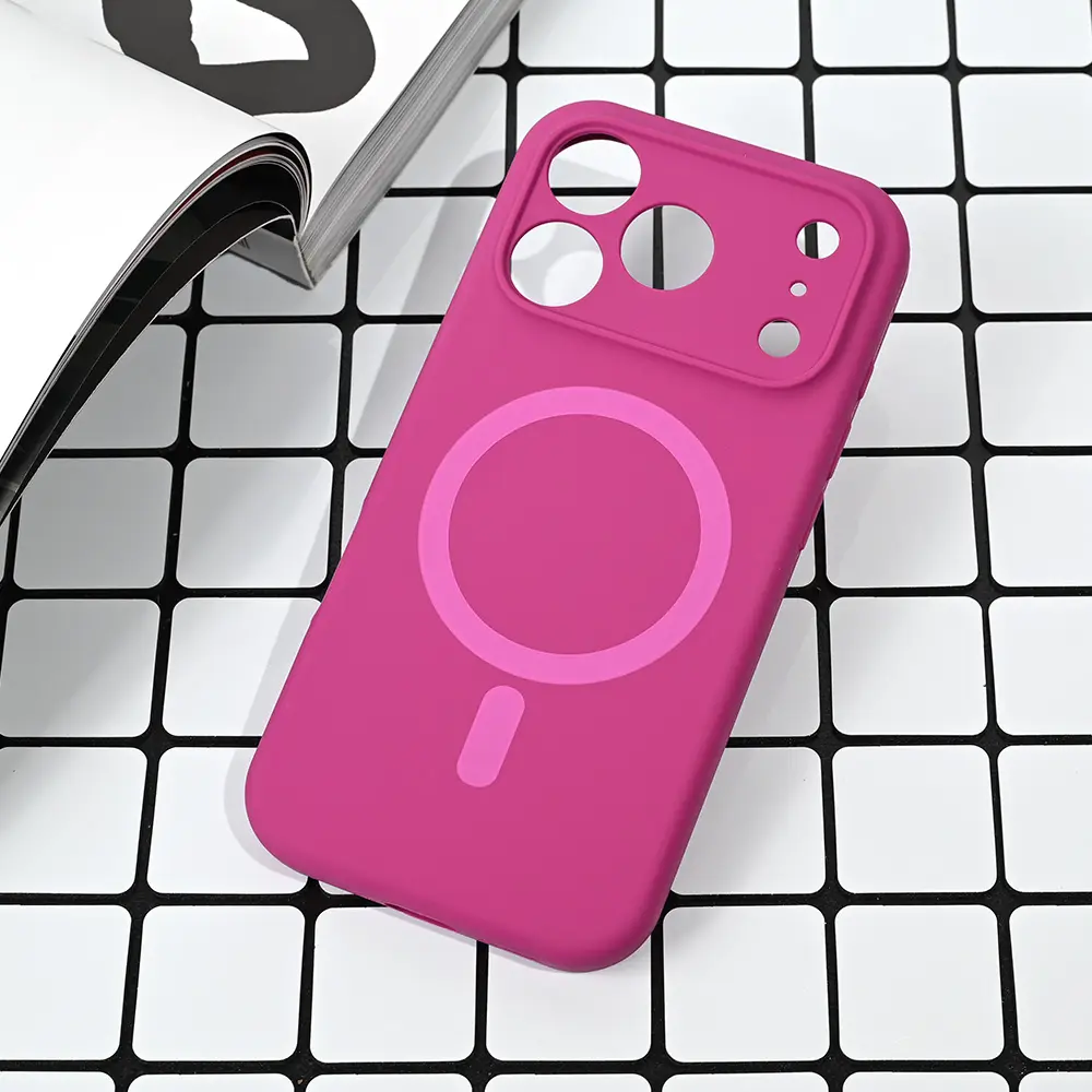 Torbica Magsafe Pure Color za Iphone 17 Pro 6.3 Tamno Pink