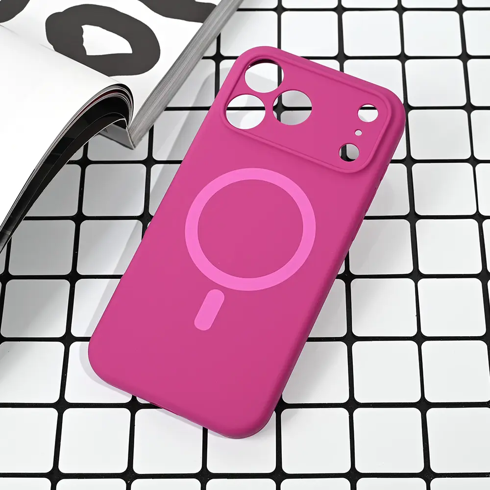 Torbica Magsafe Pure Color za Iphone 17 Pro Max 6.9 Tamno Pink