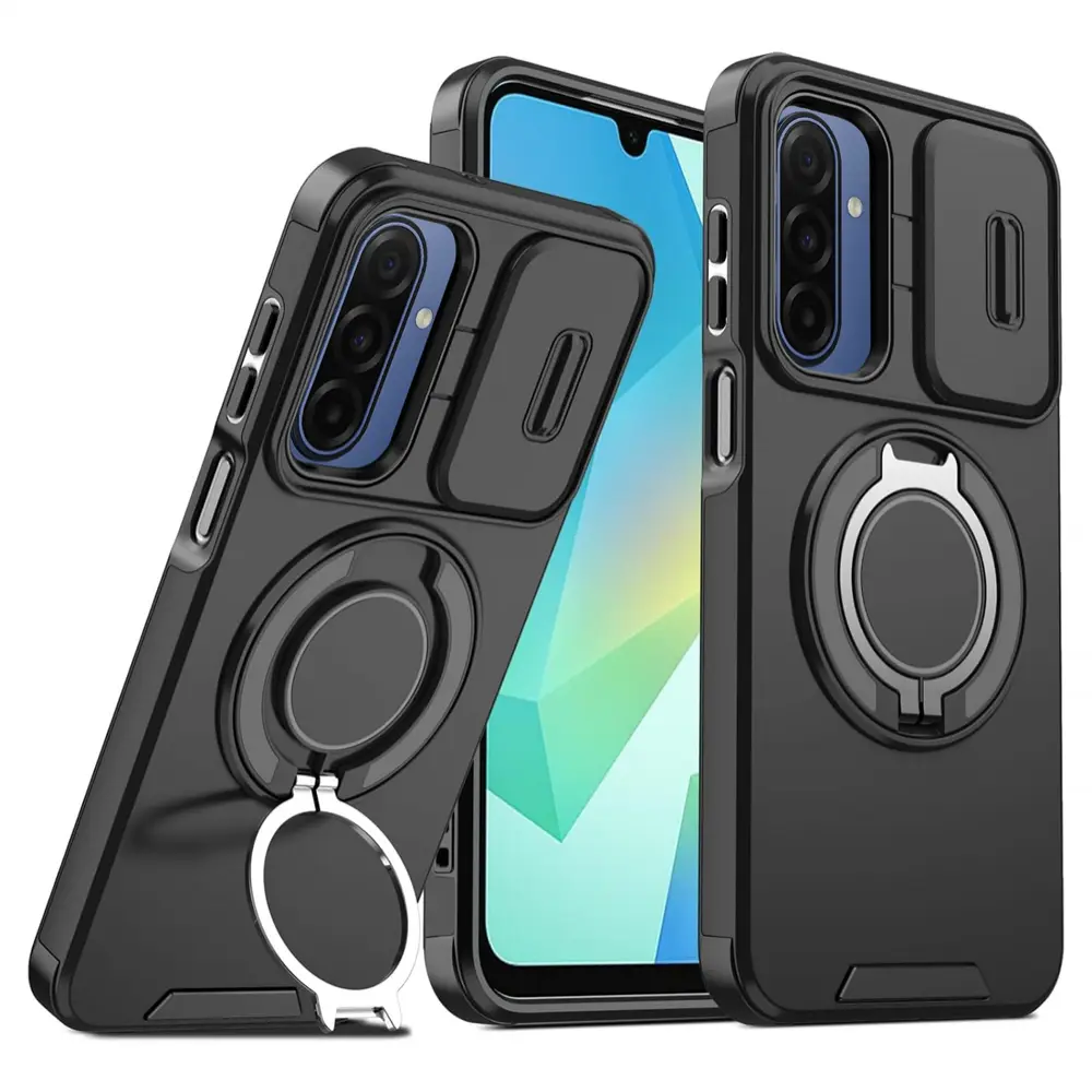 Torbica Camshield Ring Stand za Samsung A175F Galaxy A17 Crna
