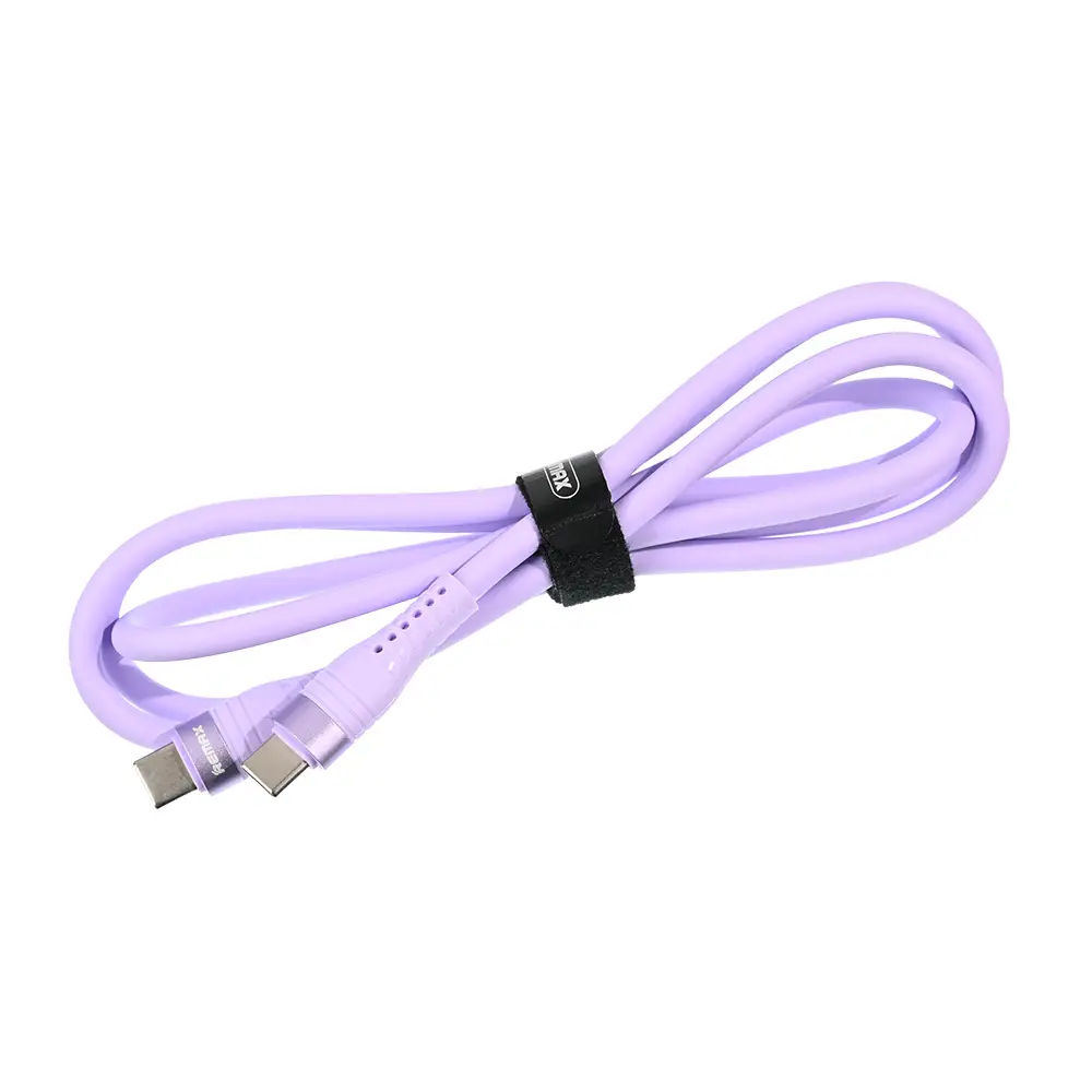 Data Kabl Remax Bintrai Rc-c139 Fast Charging 60W Type C na Type C 1.2m Ljubicasti