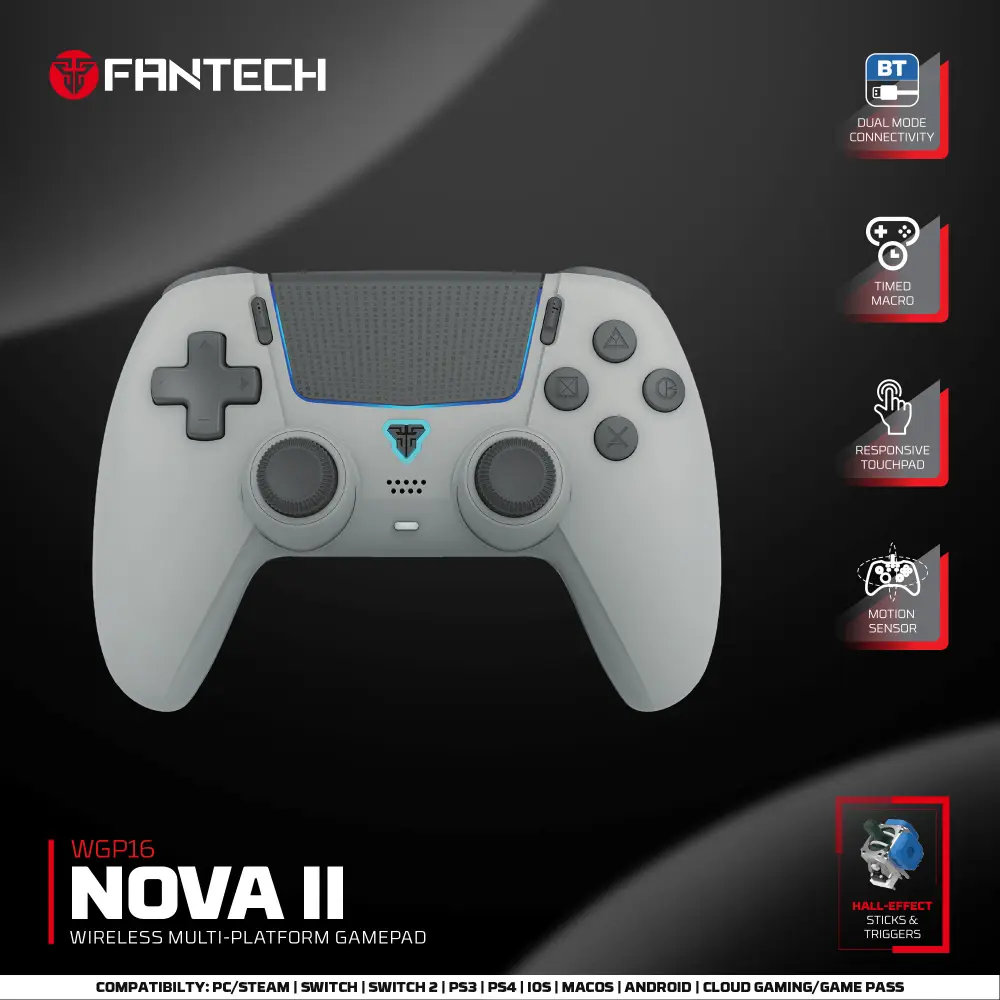 Joypad Wireless Fantech WGP16 Nova II Sivi