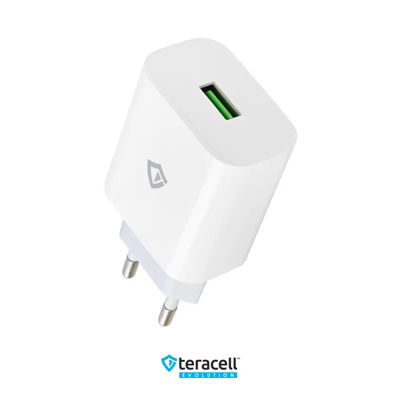 Kucni Punjac Teracell Evolution TC-09 Qc3.0 18W sa Type C Kablom Beli CE