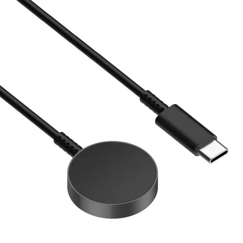 Punjac za Samsung Galaxy Watch 7, 6, 5, 4, 3, Active 1, 2 Classic, Fe, Ultra, Type C Crni