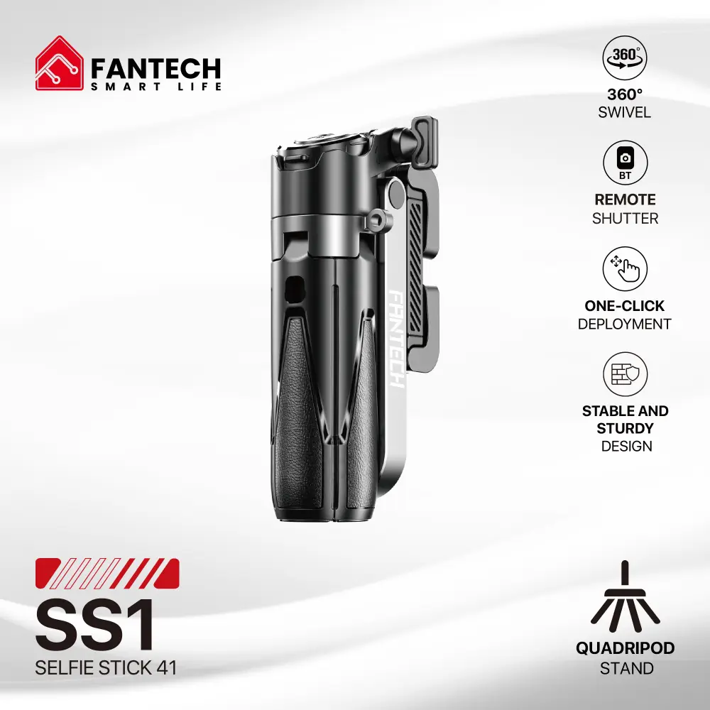 Selfie Stick Fantech SS141 Selfi Stap Crni