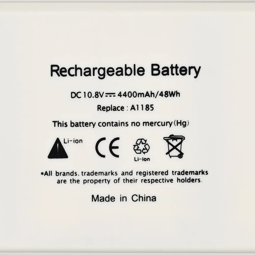 Baterija za Laptop Apple A1185 10.8v 48WH Hq2200 B