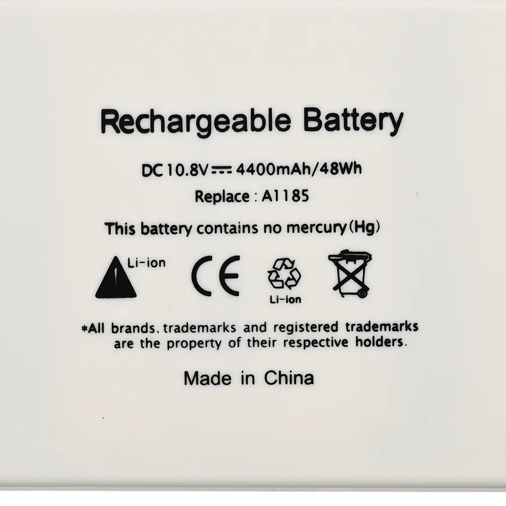 Baterija za Laptop Apple Macbook 13 A1185 10.8v 4400mah Hq2200 B