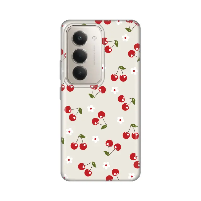 Torbica Silikonska Print za Xiaomi Redmi 15 4G Cherry And Flowers