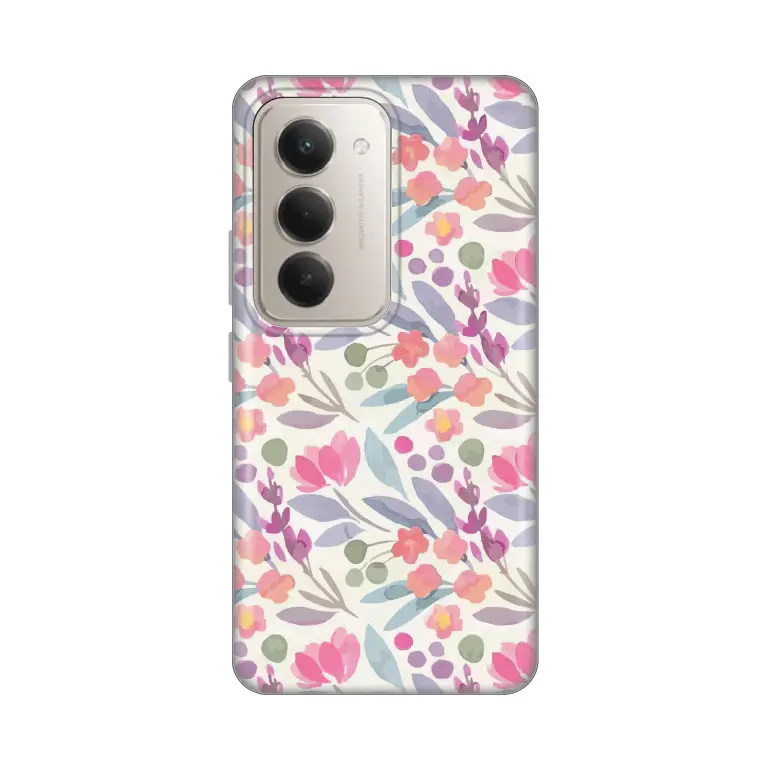 Torbica Silikonska Print za Xiaomi Redmi 15 4G Watercolor Flowers