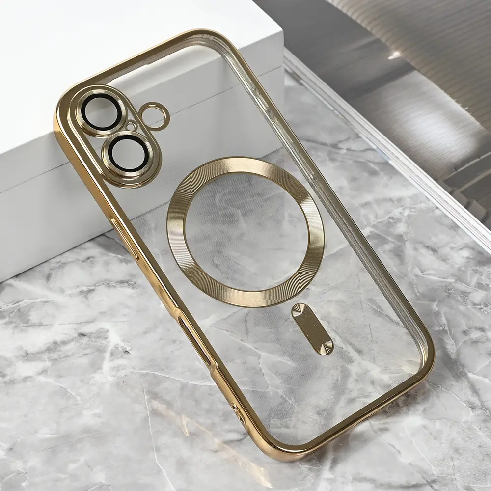 Torbica Magsafe Lux za Iphone 17 6.3 Zlatna