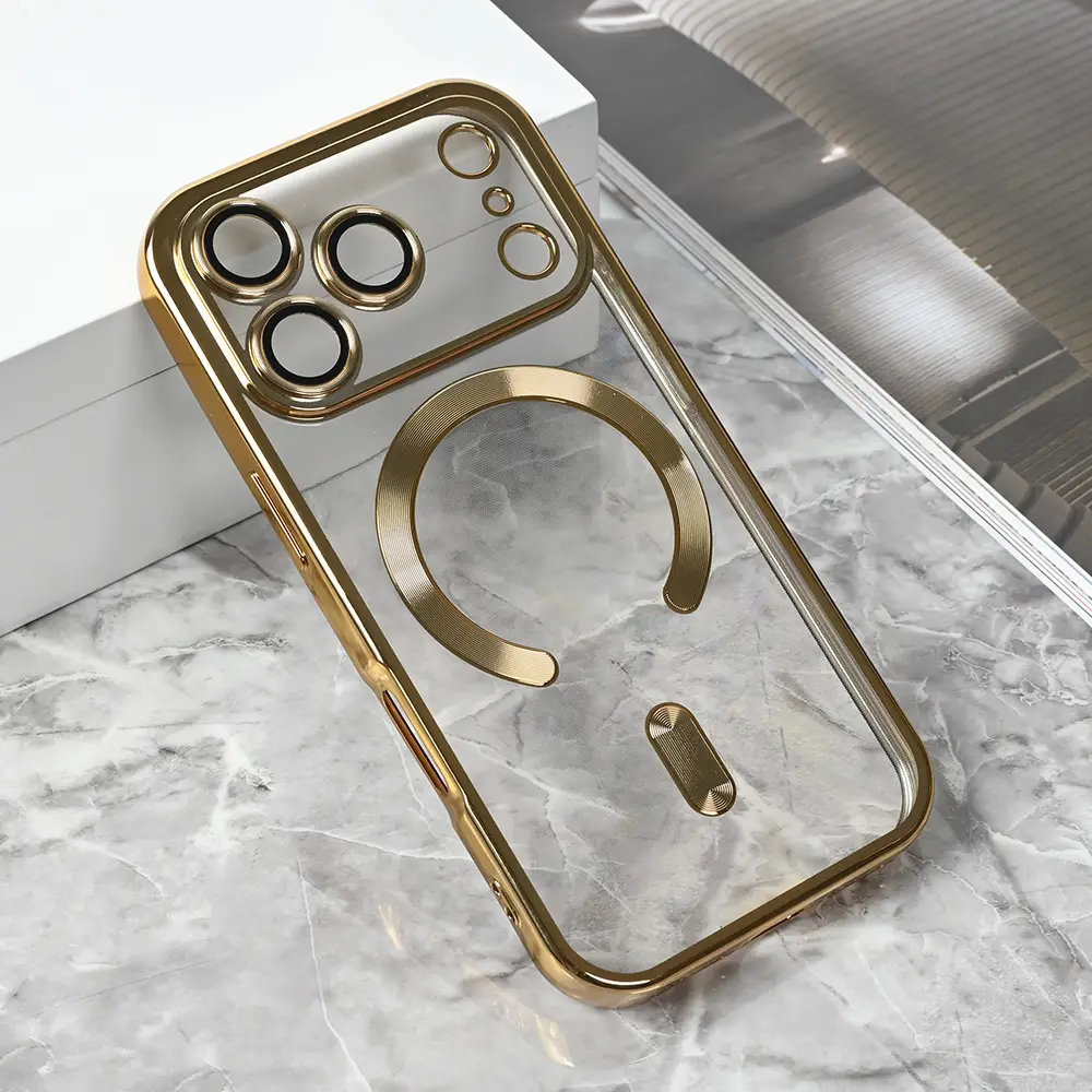 Torbica Magsafe Lux za Iphone 17 Pro 6.3 Zlatna