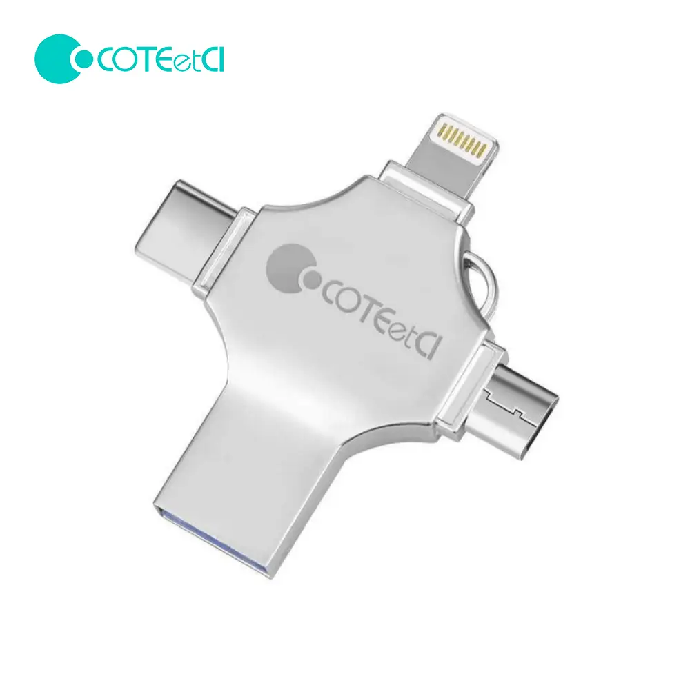USB Flash Memorija Coteci Cs8836 128GB USB 3.0/micro Usb/type C/lightning