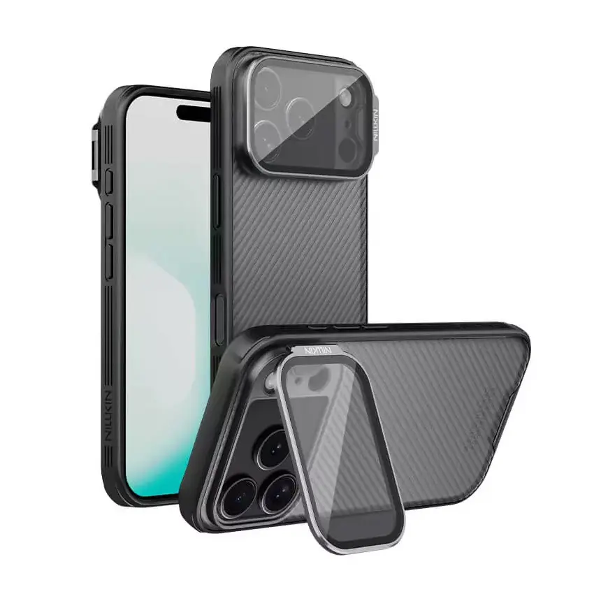 Torbica Nillkin Camshield Prop za Iphone 17 Pro 6.3 Crna (transparent Kamera)