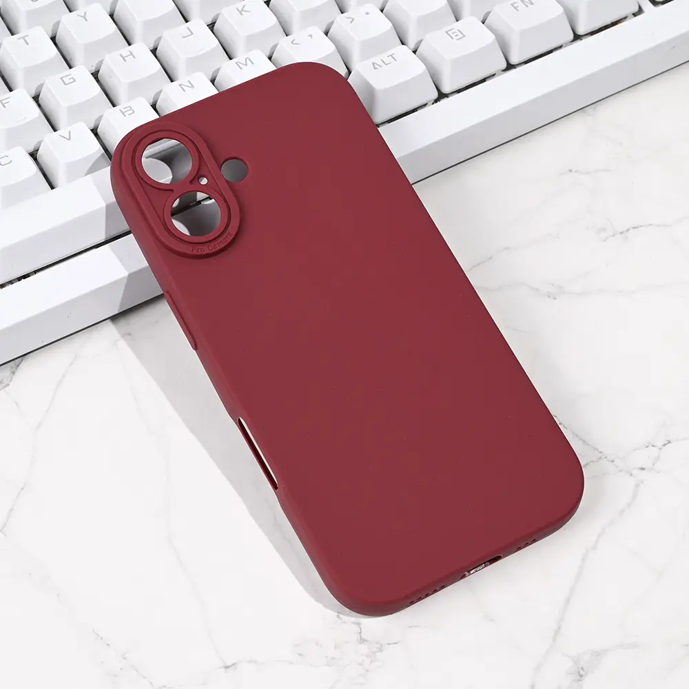 Torbica Silikon Pro Camera za Iphone 17 6.3 Bordo