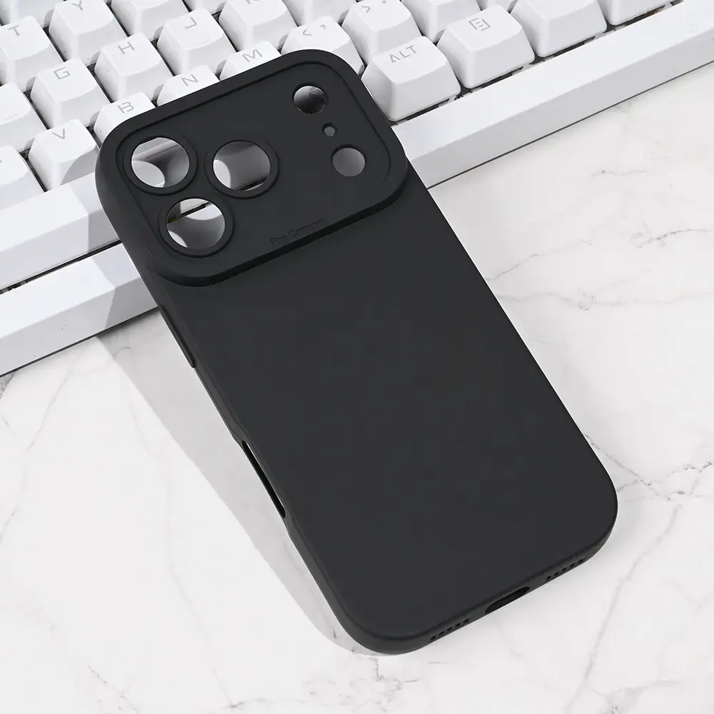 Torbica Silikon Pro Camera za Iphone 17 Pro 6.3 Crna