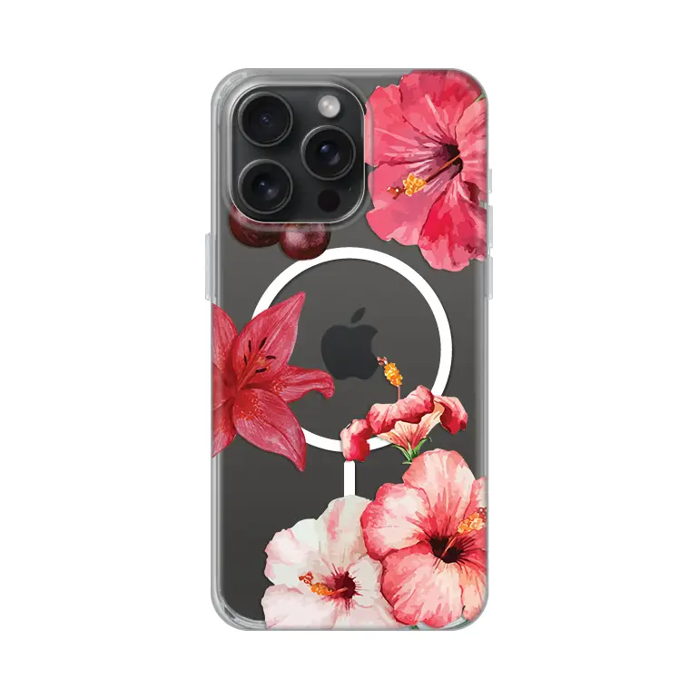 Torbica Print Magsafe za Iphone 15 Pro Max 6.7 Hibiscus