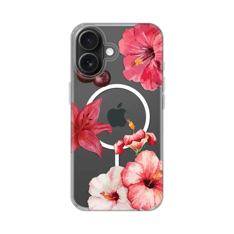 Torbica Print Magsafe za Iphone 16 6.1 Hibiscus