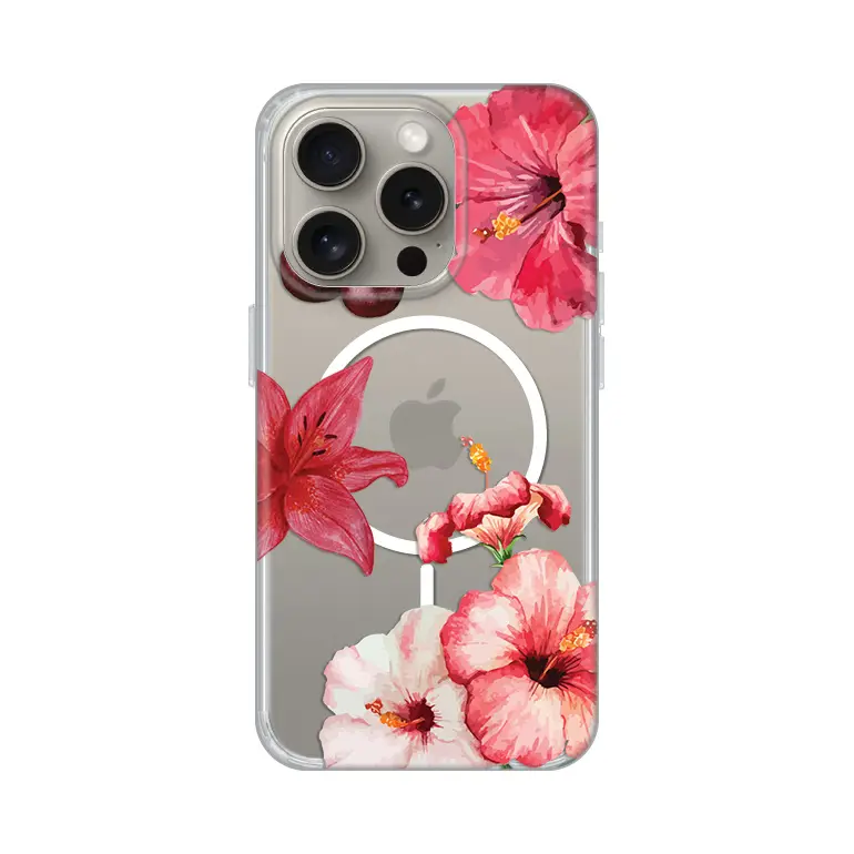 Torbica Print Magsafe za Iphone 16 Pro 6.3 Hibiscus