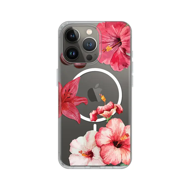 Torbica Print Magsafe za Iphone 13 Pro 6.1 Hibiscus