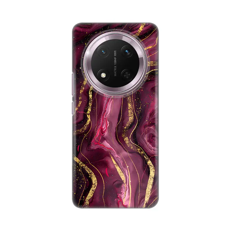 Torbica Silikonska Print za Honor Magic 7 Lite Burgundy