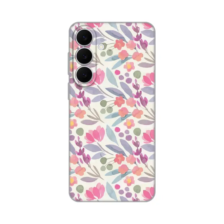 Torbica Silikonska Print za Samsung S731B Galaxy S25 Fe Watercolor Flowers