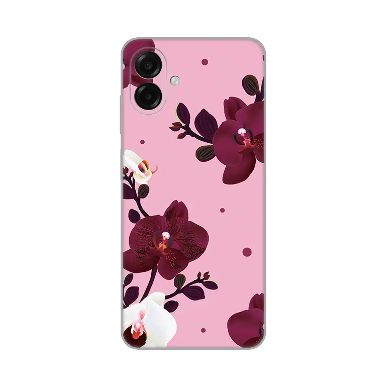 Torbica Silikonska Print Skin za Samsung A075F Galaxy A07 Pink Orchid