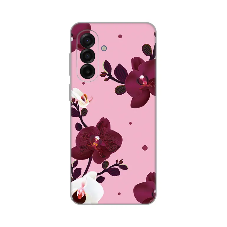 Torbica Silikonska Print Skin za Samsung A175F Galaxy A17 Pink Orchid