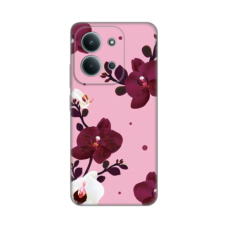 Torbica Silikonska Print Skin za Xiaomi Redmi 15C 4G Pink Orchid