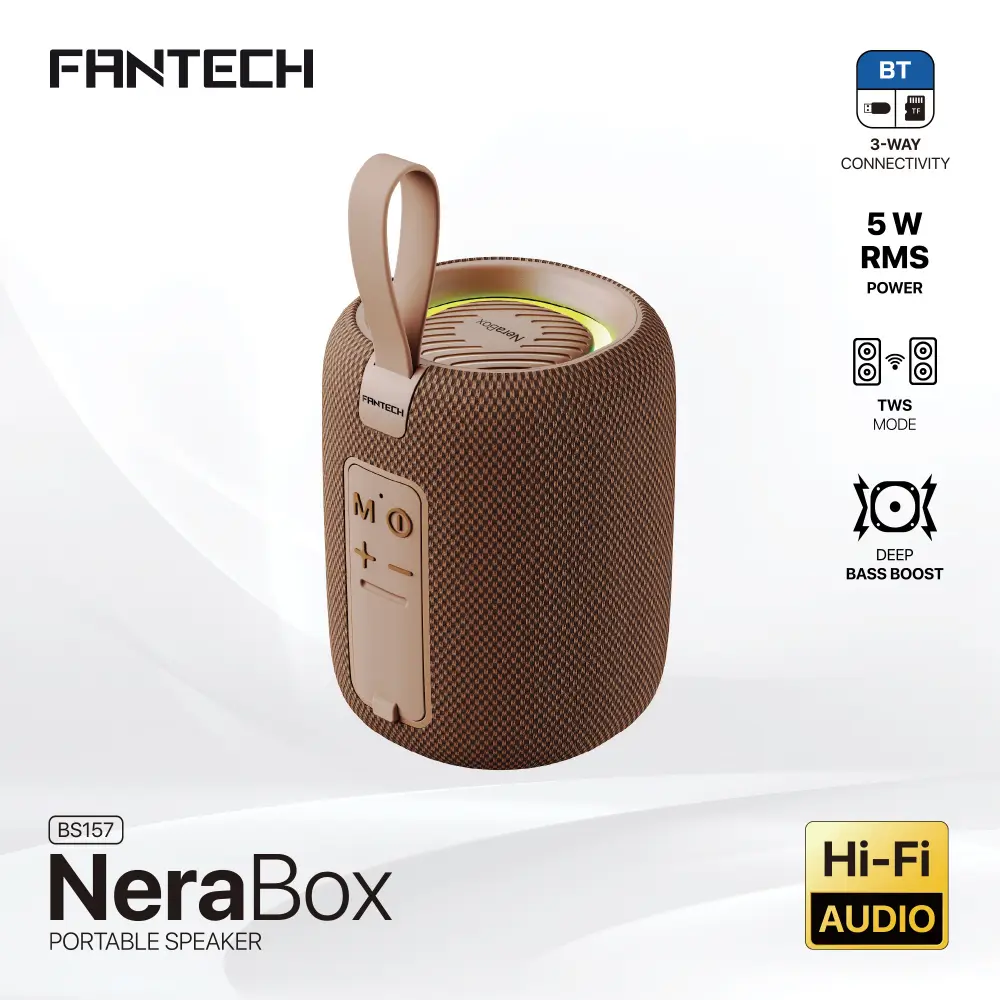 Bluetooth Zvucnik Fantech BS157 Nerabox Braon