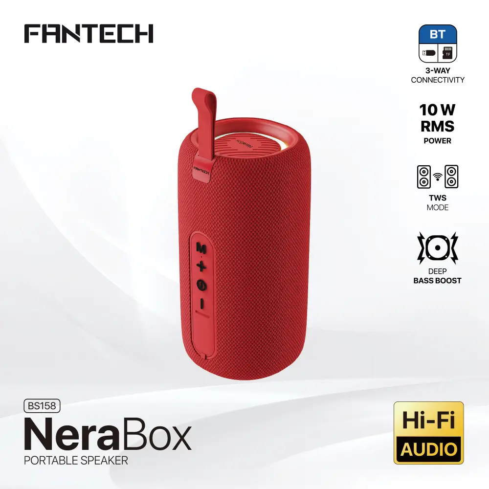 Bluetooth Zvucnik Fantech BS158 Nerabox Crveni