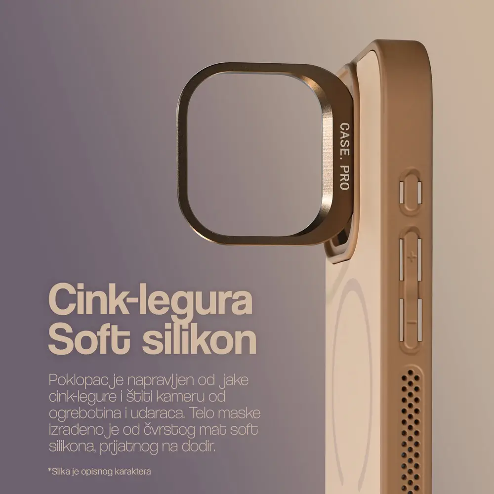 Torbica Magsafe Matte Shield za Iphone 16 Pro Max 6.9 Crna